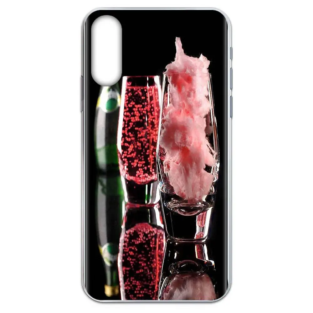 Для Huawei Honor Mate 7 7A 8 9 10 20 V8 V9 V10 V30 P40 G Lite Play Mini Pro P Smart Soft Pattern Pink Bubble Wine Glass Elegance|Бамперы| |