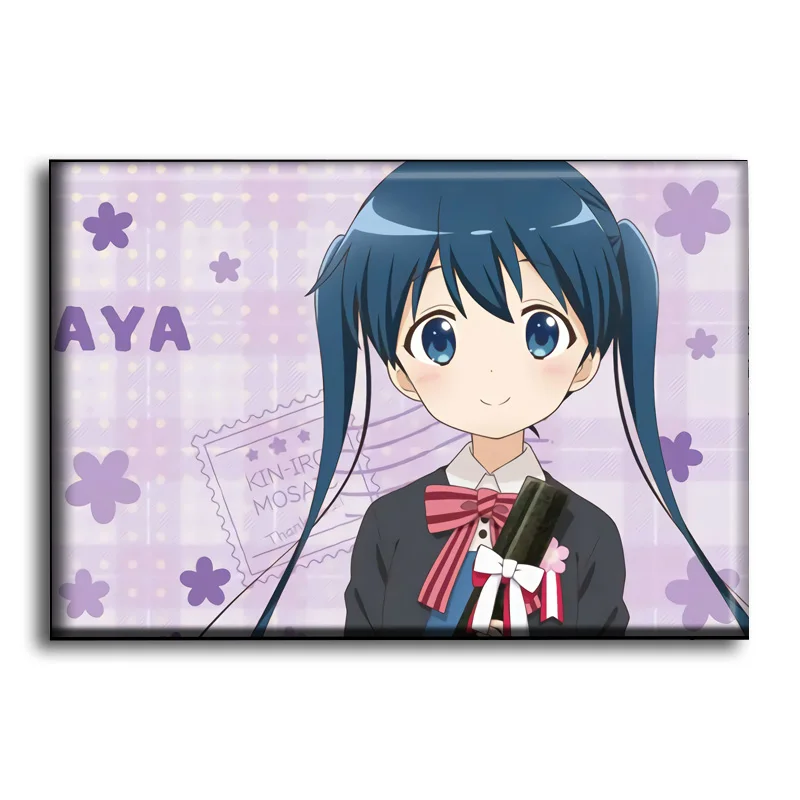 Аниме Kin-iro Mosaic Isami Oomiya Shinobu Inokuma Youko Kujou Karen косплей магнит на холодильник мультяшный