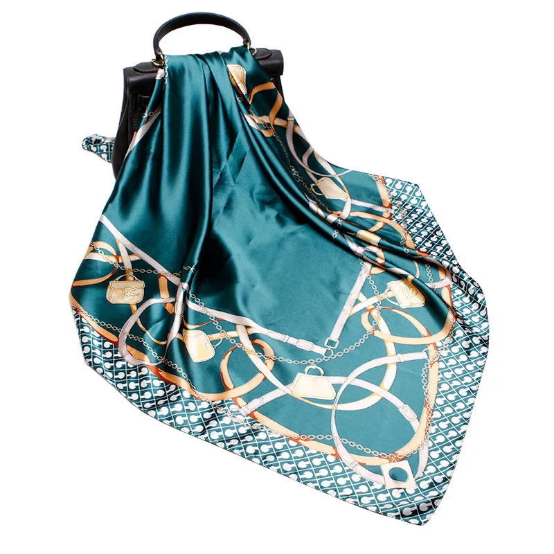 

Scarves Shawl Silk Hijab Scarf Female Square Mulberry Scarves Beach Cover-upsBandana Bufand de seda Foulard en soie solar playa