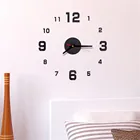 Настенные часы, акриловые зеркальные 3d-наклейки сделай сам с римскими цифрами, украшение для дома, гостиной, 2021