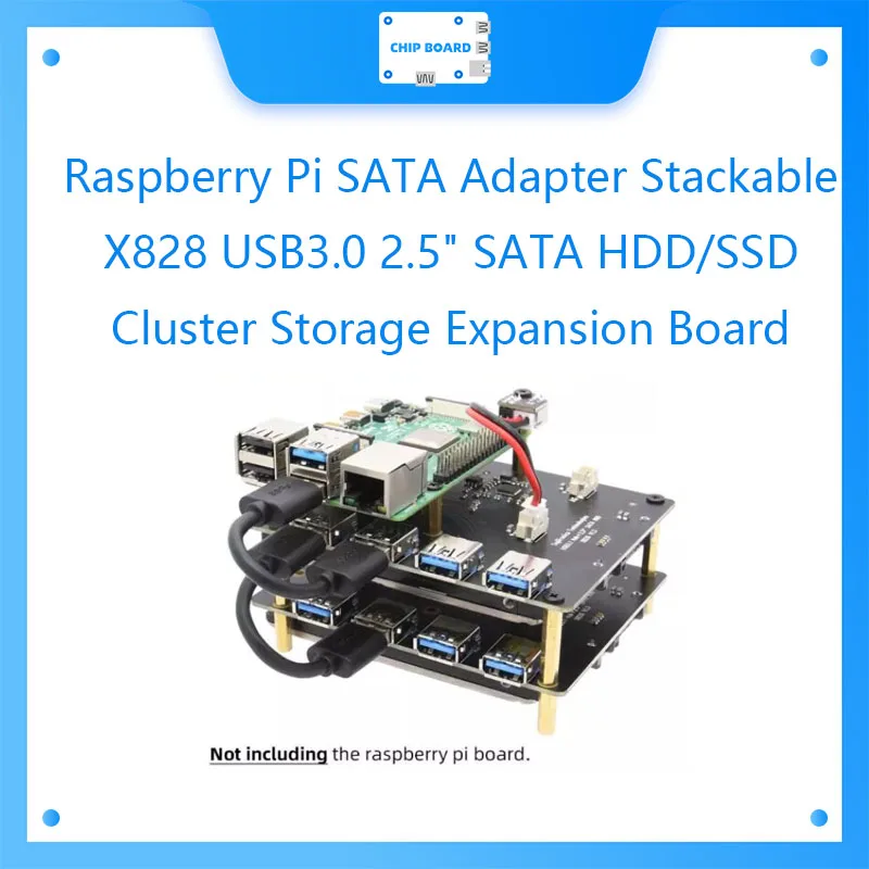 Raspberry Pi SATA адаптер стекируемые X828 USB3.0 2 5 &quotжесткого диска HDD/SSD кластера Плата