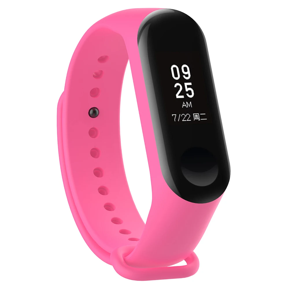 4 Браслет для Xiaomi mi 3 4 спортивный ремешок часы силиконовый ремешок mi Band 3 4 аксессуары pulsera correa mi 3 замена - Цвет: 4