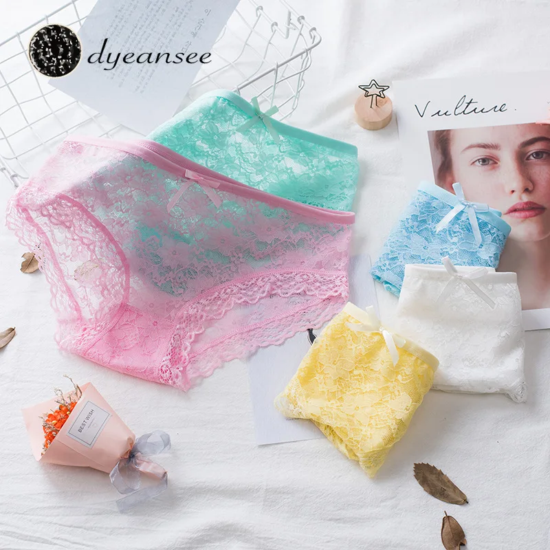 Нижнее белье для девочек 12 цветов прозрачные сексуальные трусики женское нижнее