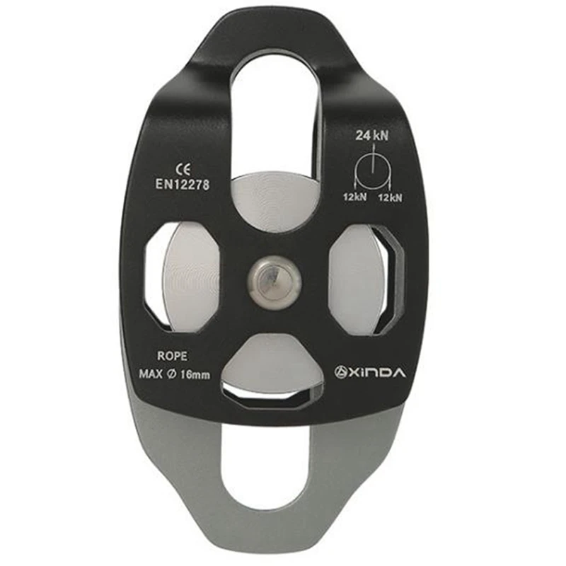 

Xinda Outdoor Rock Climbing Pulley Rope Crossing Double Pulley Transportation Zipline Mountaineering Expanding Pulley