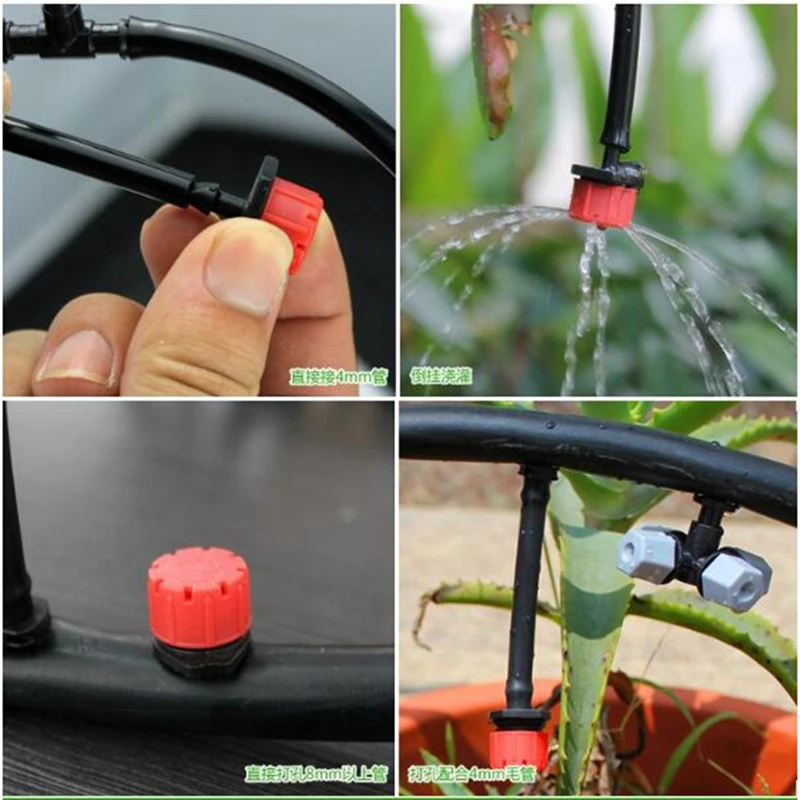 1 шт. Красный Регулируемый Капельное орошение Опрыскивание микро поток капельная