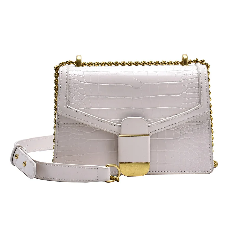 

2020 New Crocodile Retro Square Sling Bag Single-Shoulder Crossbody Bag