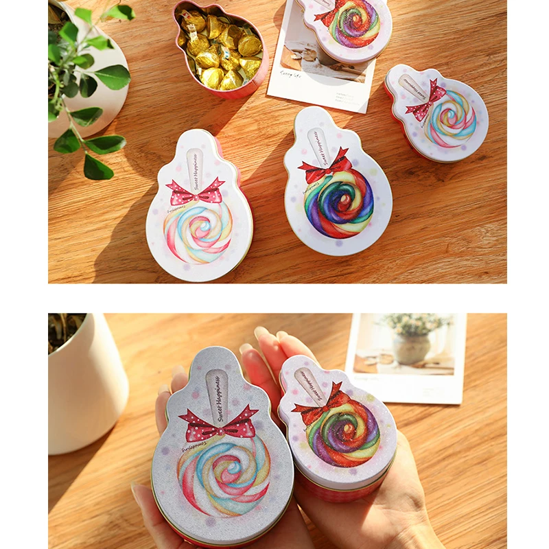 2 шт. рождественские коробки для конфет леденец подарок Оловянная посылка