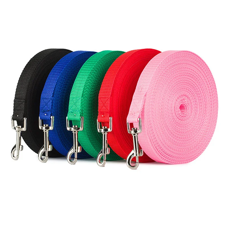 

Hot Sale 1.2m-10m Longer Pet strong nylon Leashes Rope Outdoor Durable Training Running rope leash For Chihuahua Small And Large