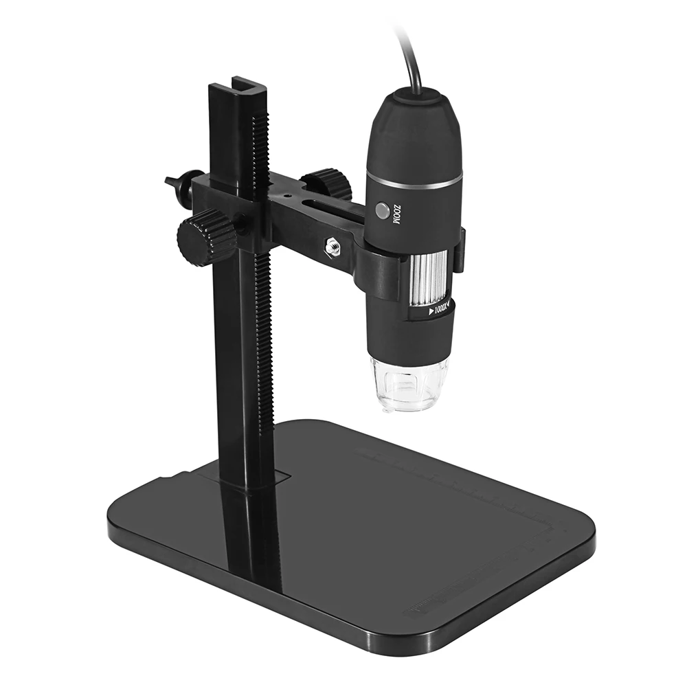 

Portable USB2.0 8 LED Digital Microscope 1000X Electronic Endoscope 2 Million Pixels Practic Magnifier Microscope Camera Black