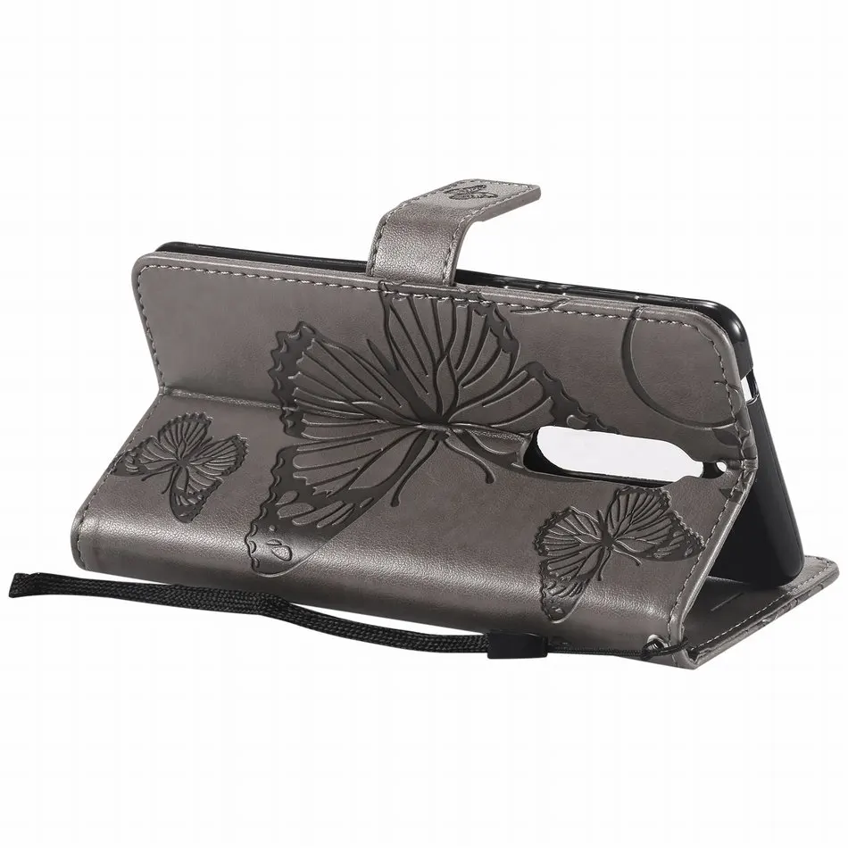 Capa Butterfly Frame For Nokia 3 5 2017 2 6 2018 2.1 3.1 5.1 6.1 Card Slot Book Case Leather Cover Flip Fundas DP06Z | Мобильные