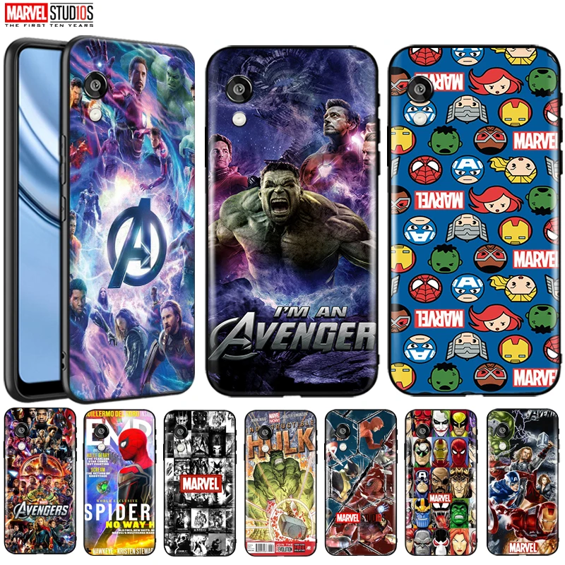 

Marvel Phone Case For Huawei Honor 8S Funda Cover AvengersCaptain America Iron Man Spider Man Hulk Deadpool Venom Thor Comics
