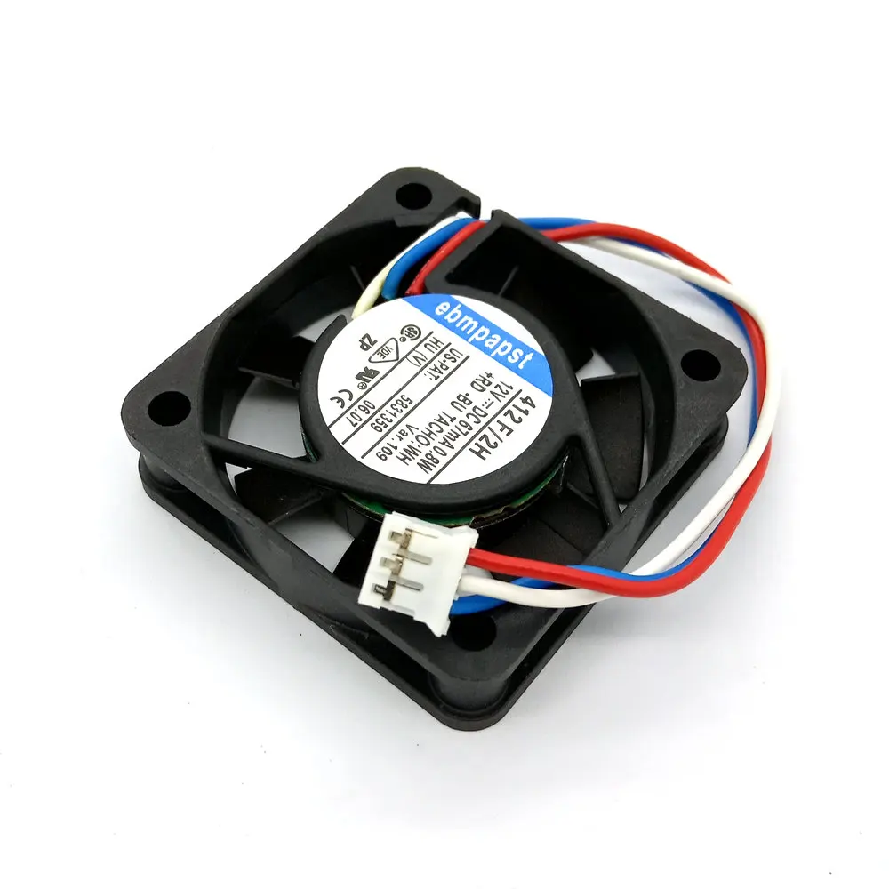 Немецкий ebmpapst 412 F/2 H 40x40x10MM DC12V 0,8 W охлаждающий вентилятор