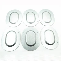 6pc metal trunk drain plug plate covers for chevelle 1967 77 body for inline tube inl14820