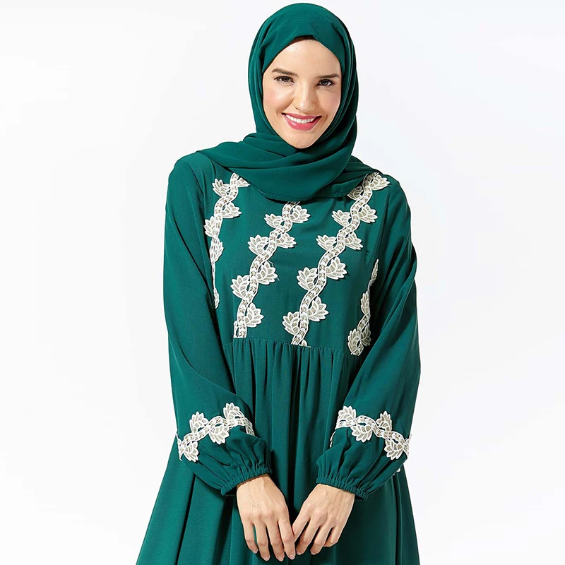 Кафтан абайя Дубайский хиджаб мусульманское платье турецкая исламская одежда