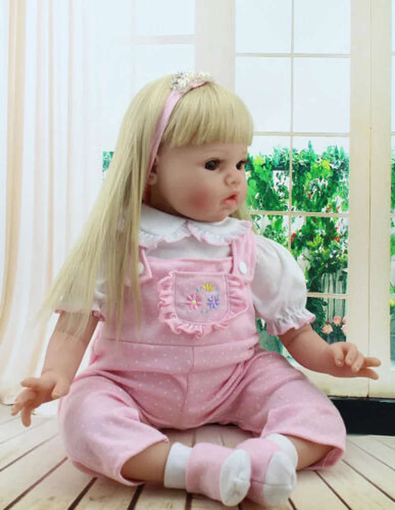 

Reborn Baby Girls Dolls 20'' Silicone Vinyl Handmade Lifelike Bebe Toddler Gifts Reborn Baby Silicone Baby Doll