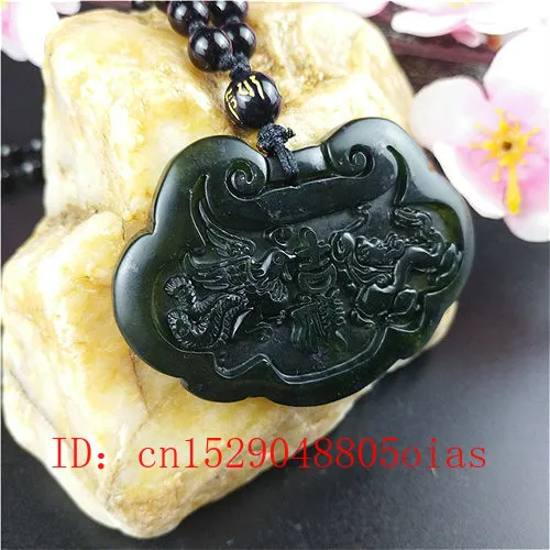 Сертифицированный китайский натуральный черный зеленый Нефритовый дракон