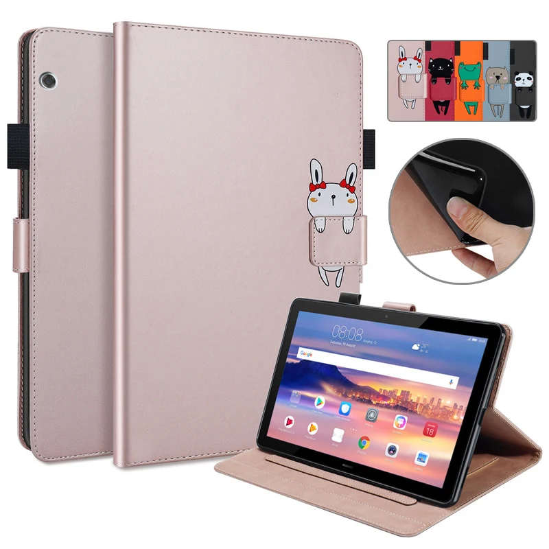 

Чехол-Кошелек для Huawei Mediapad T5 10, 10, 1 дюйм, с рисунком Kawaii, с откидной крышкой, для Huawei Mediapad T5, чехол для планшета 10,1 дюйма