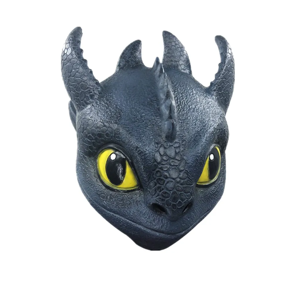 Как приручить дракона 3 скрытый мир Беззубик косплей маски для лица полная голова