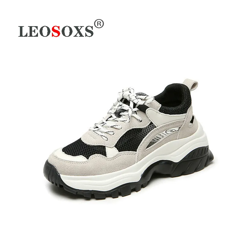 Женская спортивная обувь модная новинка 2020 повседневная из воловьей двухслойной