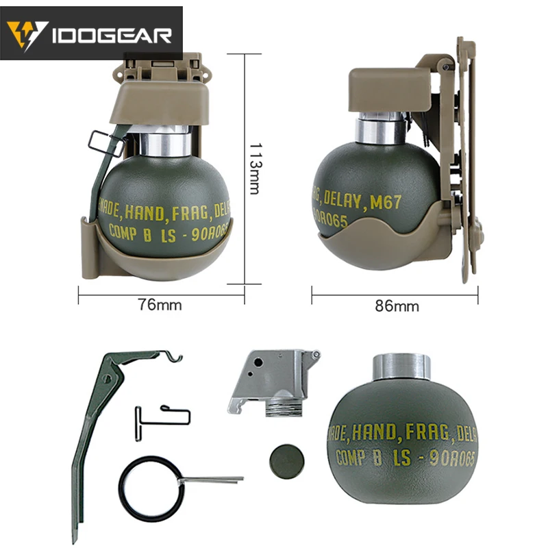 Модель гранаты IDOGEAR манекен кэш памяти с базовой системой Molle быстросъемный жилет