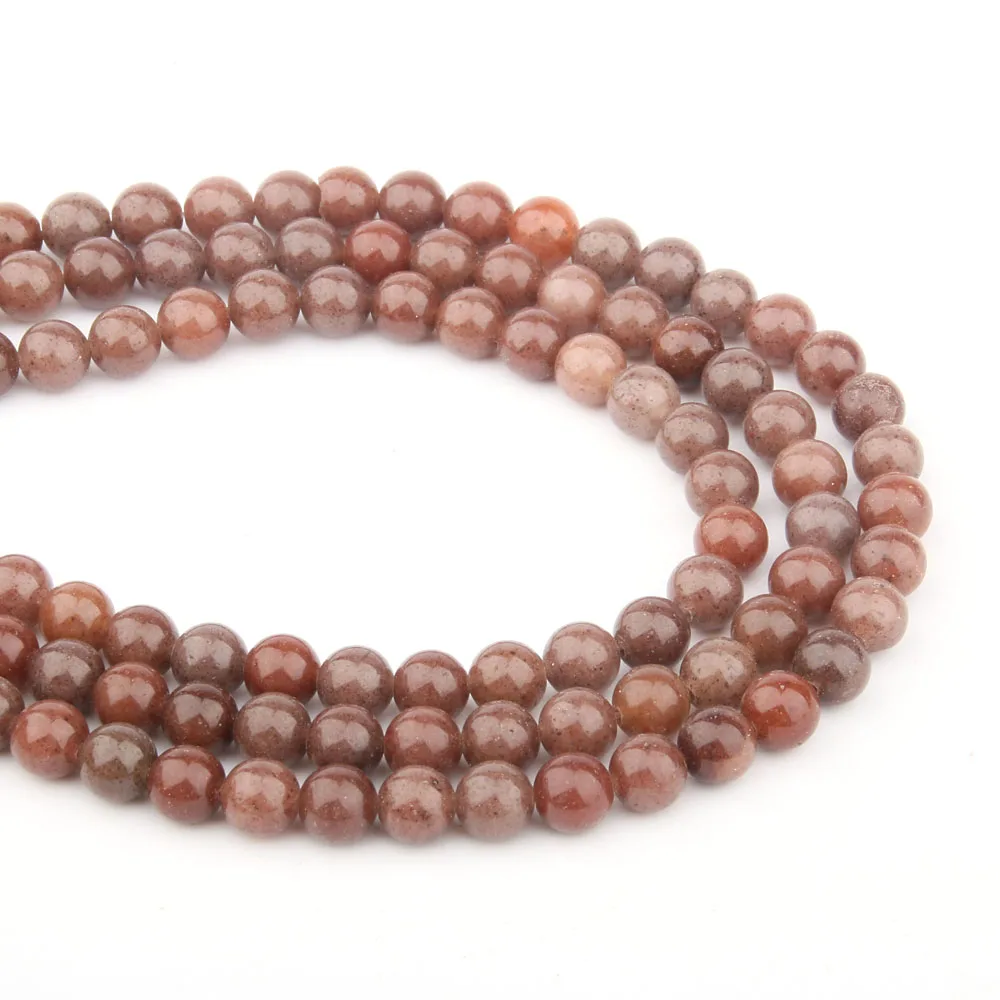 

Round Natural Stone Beads Purple Aventurines Loose Stone Bead for Bracelet Necklace Jewelry Making DIY Size 4mm/6mm/8mm/10mm