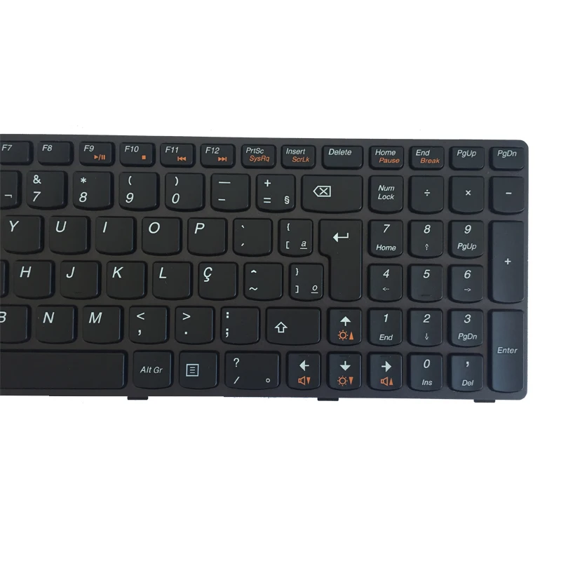 Клавиатура для LENOVO Ideapad B570 Z570 Z575 V570A V570G B575 B580 B590 B590A клавиатура ноутбука br Черная |