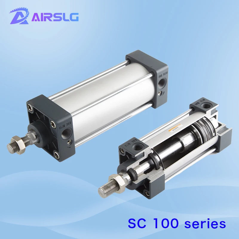 

SC SC100 Standard cylinder Air Cylinders magnet -25*50-75-100-125-150-175-200-250- 300 S Stroke Double Acting Pneumatic Cylinder