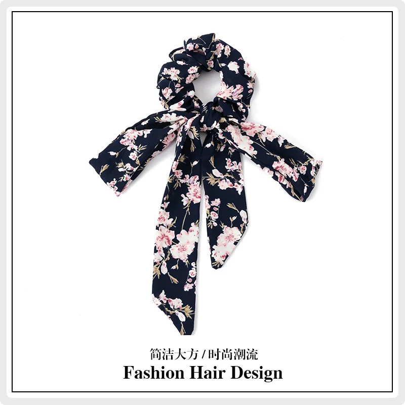

Original luxurious Floral bow hair tie ribbon Head rope headband 2021 new headwear