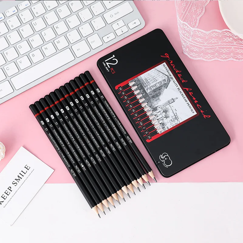 Set Student Art Drawing Sketch Pencil 2h/h/f/hb/b/2b/3b/4b/5b/6b/7b/8b/multi-specification Set