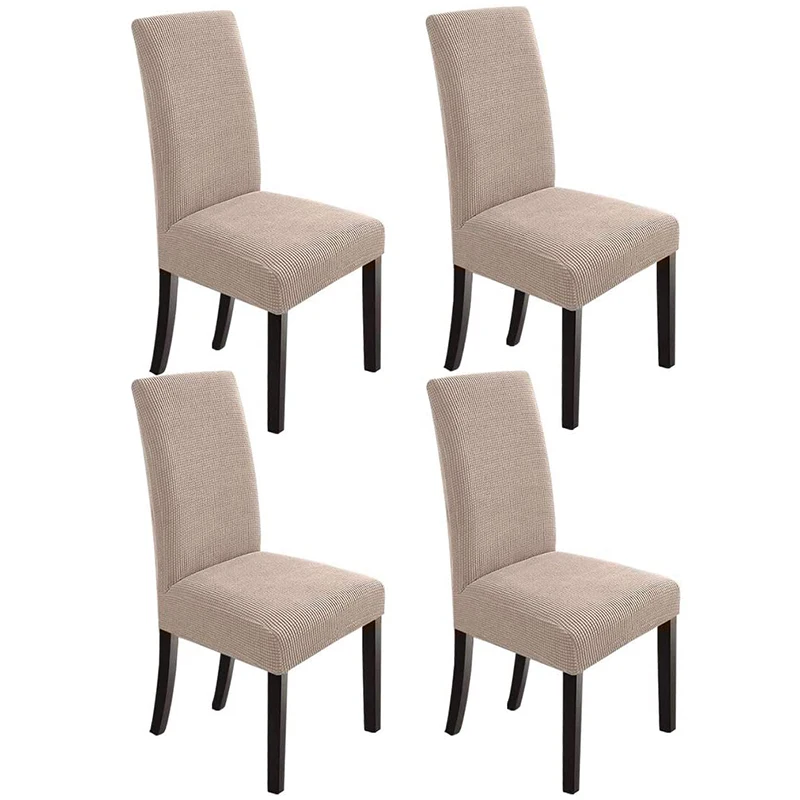 

Hot Sale Dining Room Chair Slipcovers Dining Chair Covers Chair Slipcover Stretch Chair Covers For Dining Room Set of 4,Khaki