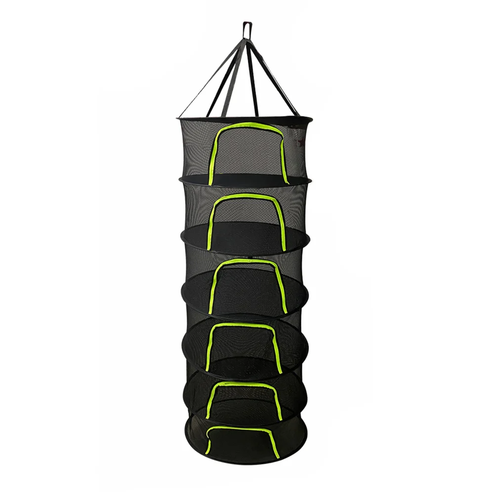 

Drying Racks Dryer Bag Mesh Dehydrator Storage For Vegetable Foldable Folding 6-Layer 6 Layer Removable Food BBQ Hanging Basket