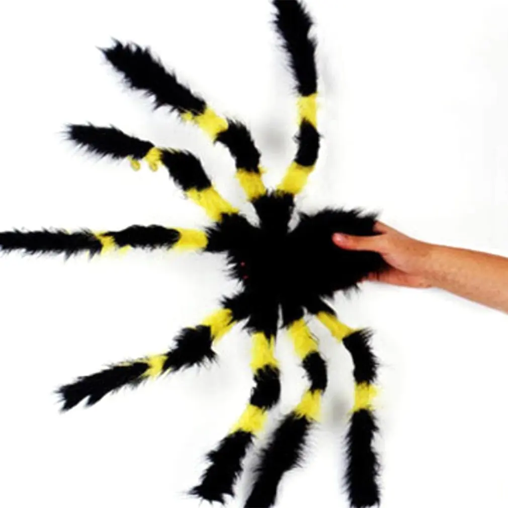 

Halloween Props Fake Spider for Haunted House Bars Decorative Supply Simulation Scary Plush Spiders Tricky Toys