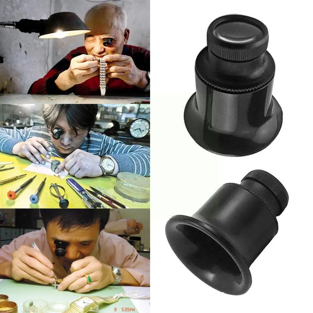 

Hot Watch Eyes 20X Jeweller Optical Glasses Magnifier Repair Jeweler Tools Lens Magnifier Watch Loupe Optical Eye Glasses H4X8