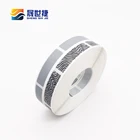 Наклейки Shengshijie, 10x40 мм, 1000 шт., в рулонах, с узором зебры