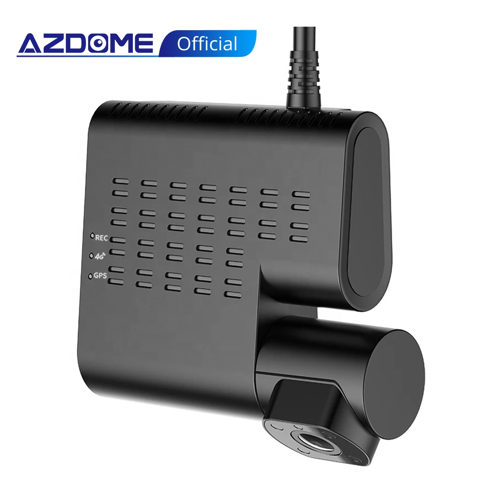 Видеорегистратор с GPS 1080P двойной объектив 4g Wi Fi без экрана 4G черный