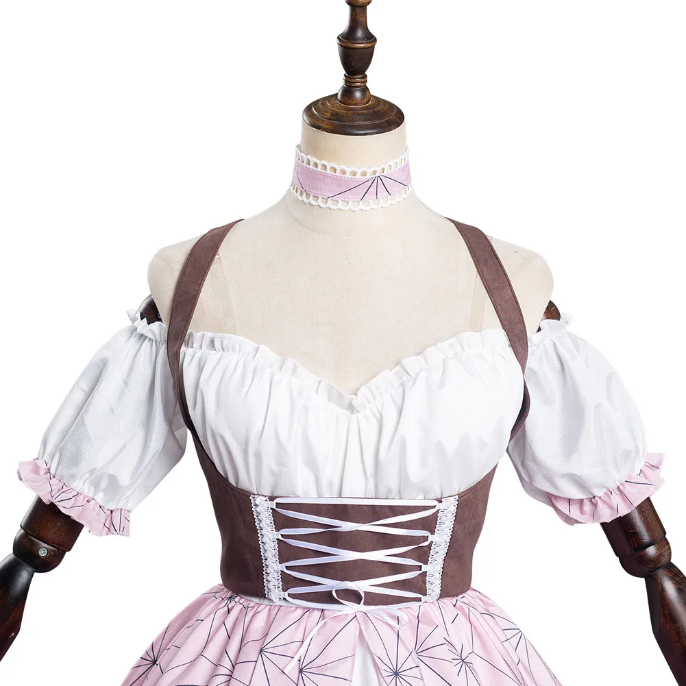 Костюм для косплея камадо незуко из аниме рассекающий демонов | Тематическая