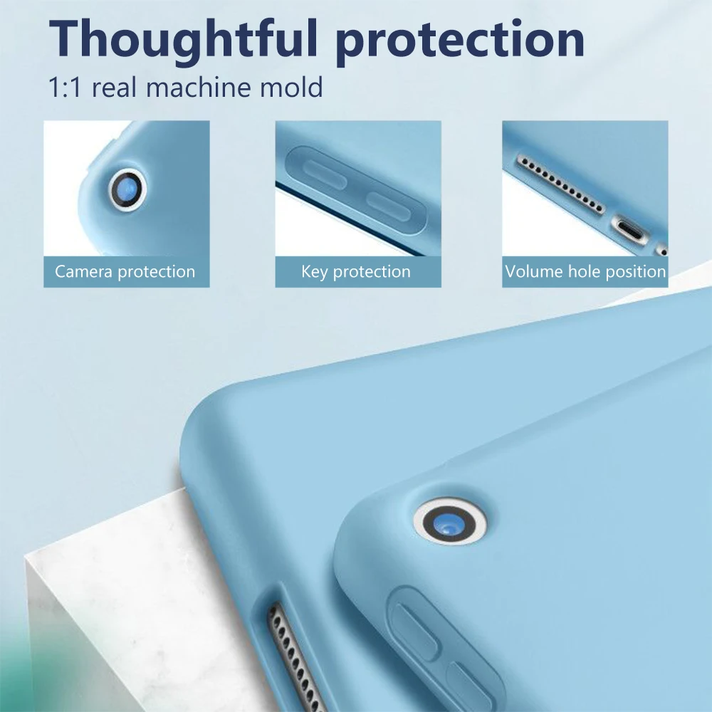 Кожаный чехол из искусственной кожи и силикона для iPad 9 7 Air 2 3 5th 6th Gen Чехол Pro 11 10
