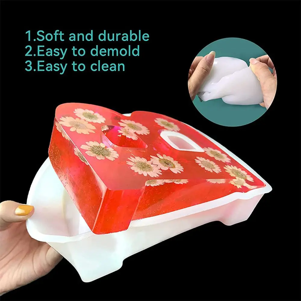 Форма для кекса из смолы 6 дюймов с крупными буквами алфавита от А до Z для создания 3D слов и знаков из силикона.