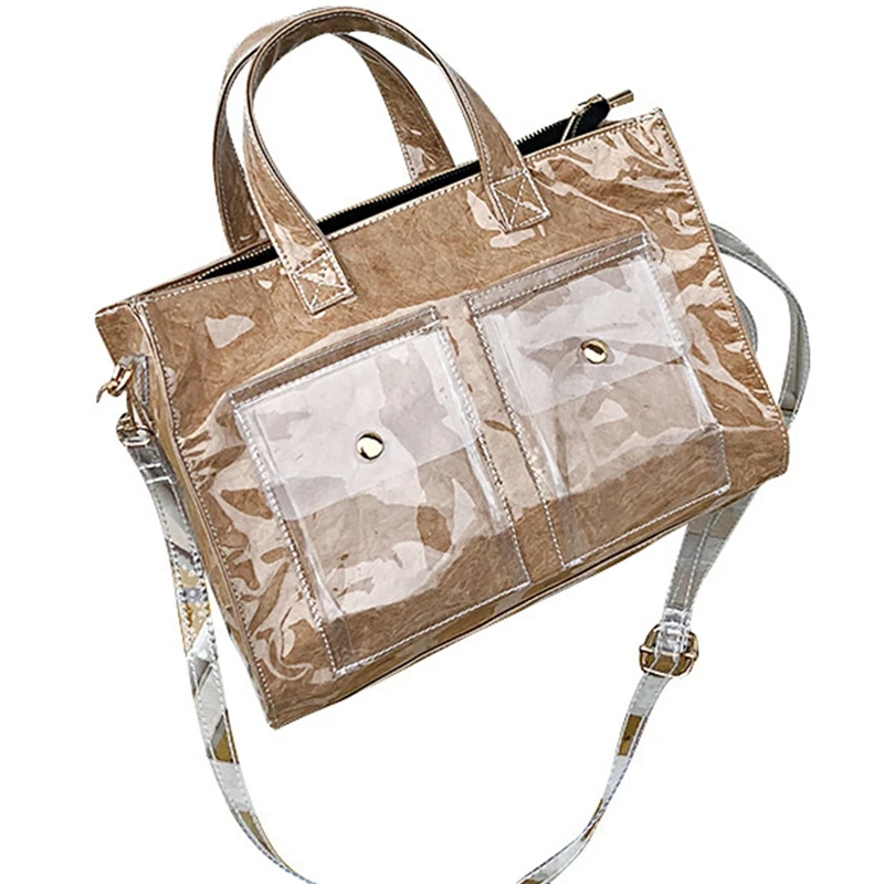 Новые корейские повседневные крафт бумажные разнообразные сумки простые