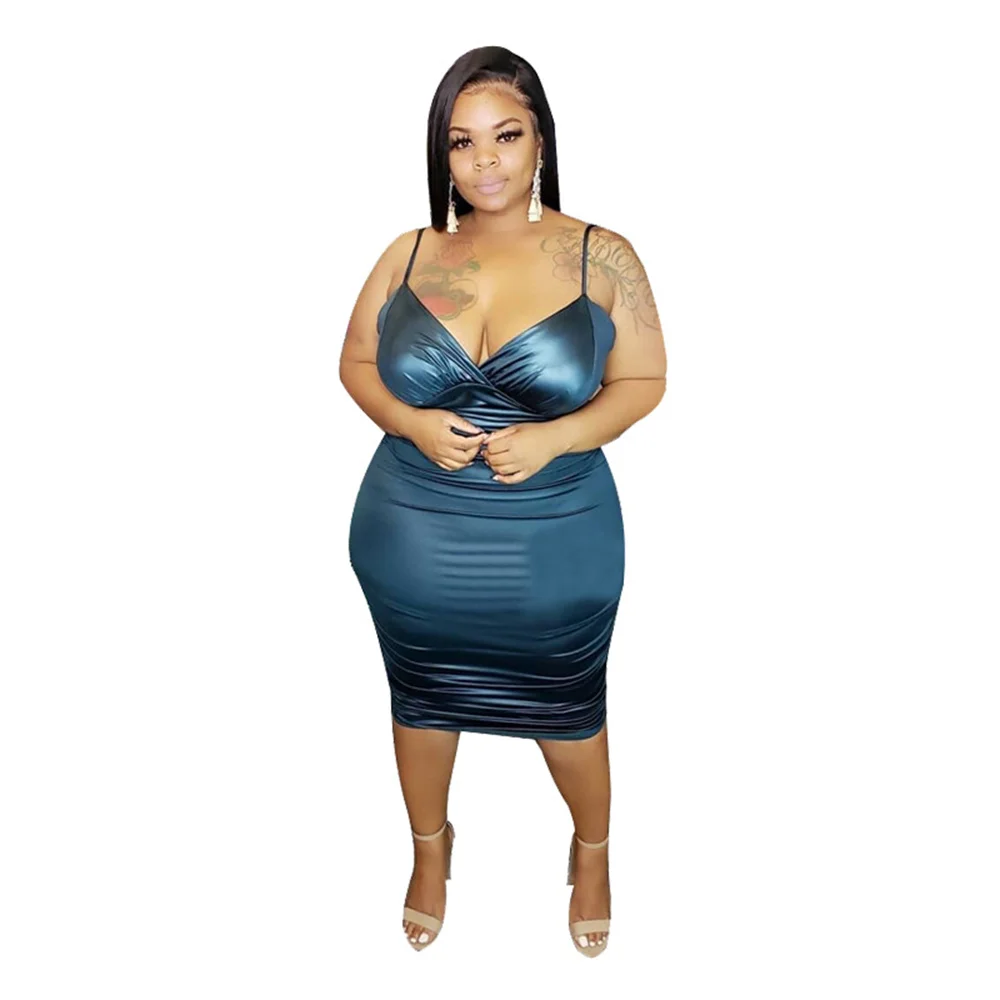 

Big Beautiful Woman Dress Sexy XL-５XL Camis Plus Size Dresses Backless Robe Female Party Club Vestidos Oversize Pack Hip Dress