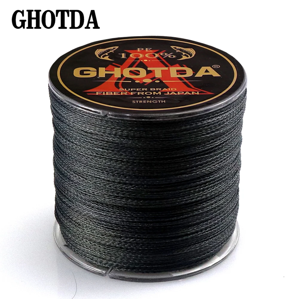 GHOTDA 500 метров 4 нити плетеная леска супер PE леска