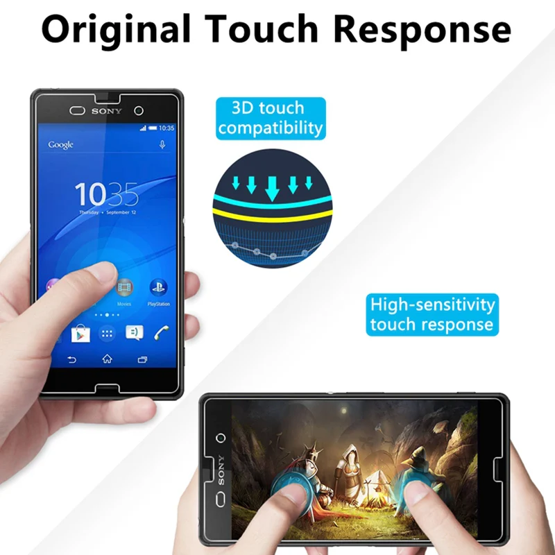 9H HD экран стекло для Sony Xperia Z Z1 Compact Z2 Z3 Plus закаленное Z4 Z5 Premium на пленка|Защитные