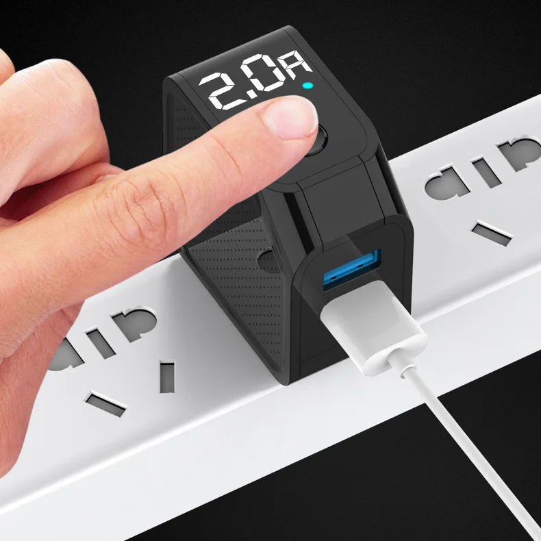 Зарядное устройство для сотовых телефонов со светодиодным дисплеем