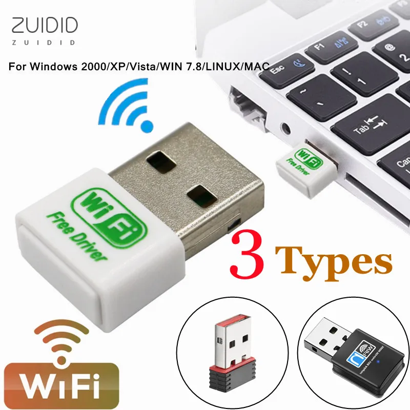 

USB WiFi Adapter USB Ethernet WiFi Dongle 150Mbps 2.4Ghz Lan USB Wi-Fi Adapter PC Antena Wi Fi Receiver Wireless Network Card