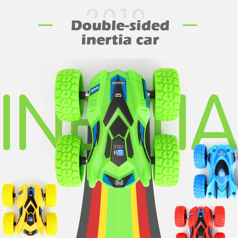 Новый инерционный двухсторонний трюковый автомобиль Детская осенняя игрушка