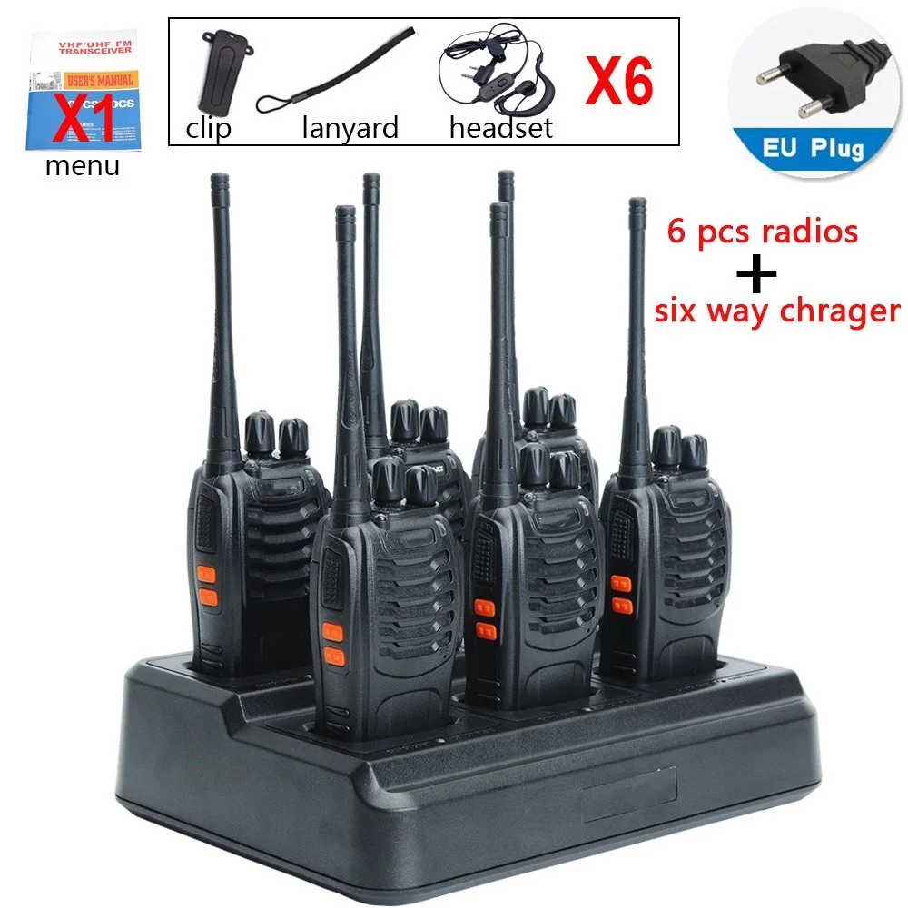 

Портативная мини-рация, радио CB BF888s, 16 каналов, UHF, передатчик, трансивер, 1 или 2 шт.