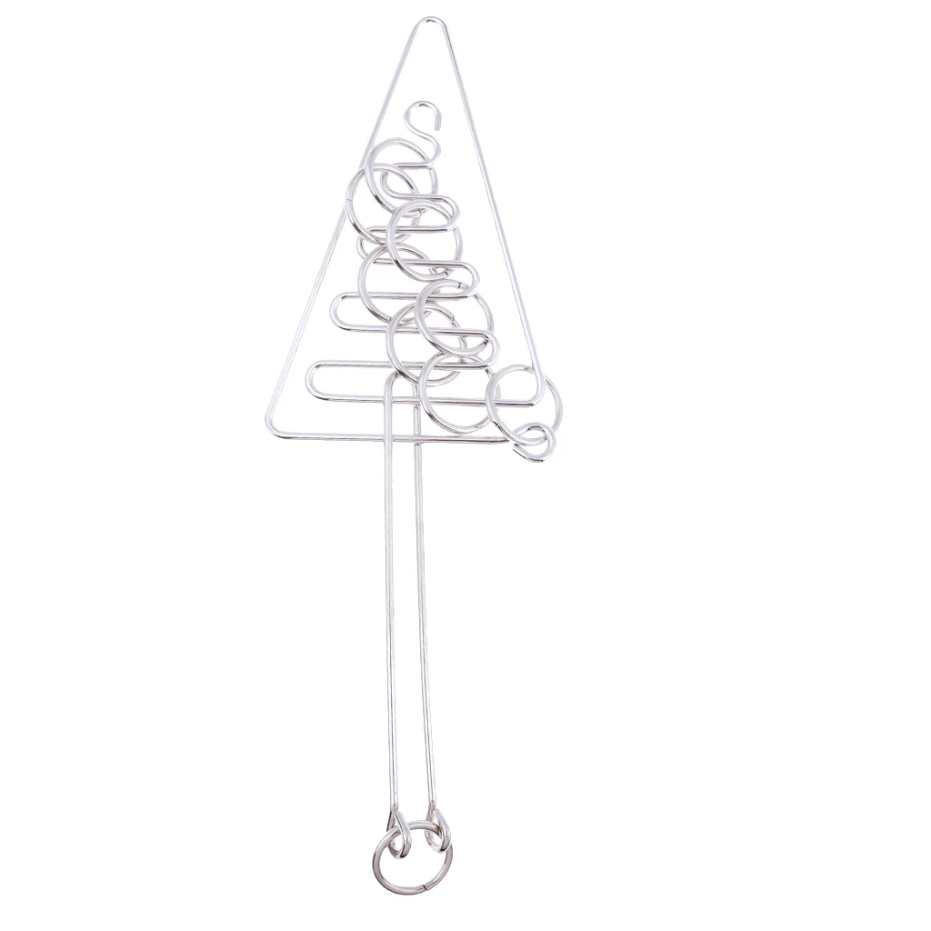 

Metal Wire Puzzle IQ Brain Test Toy Teaser Ring Magic Puzzle Game Toy for Adults Kids Magic Trick Education Toys