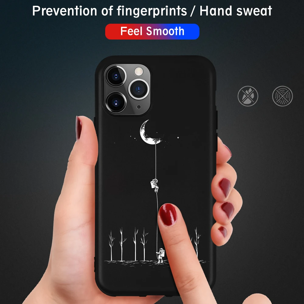 Чехол для iPhone 11 Pro Max XR X XS MAX с рисунком планеты 7 8 Plus 6 6S Космический Для Телефона TPU
