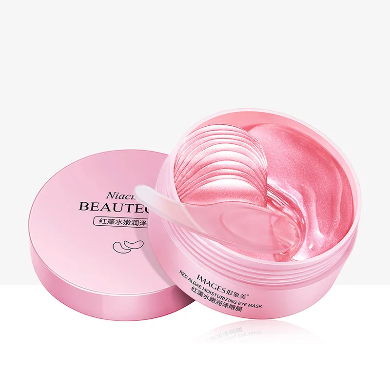 

Hydrogel eye patches with hyaluronic acid and red red algae moisturizing Eye mask (60 pieces) Anti Wrinkle Eye Bags