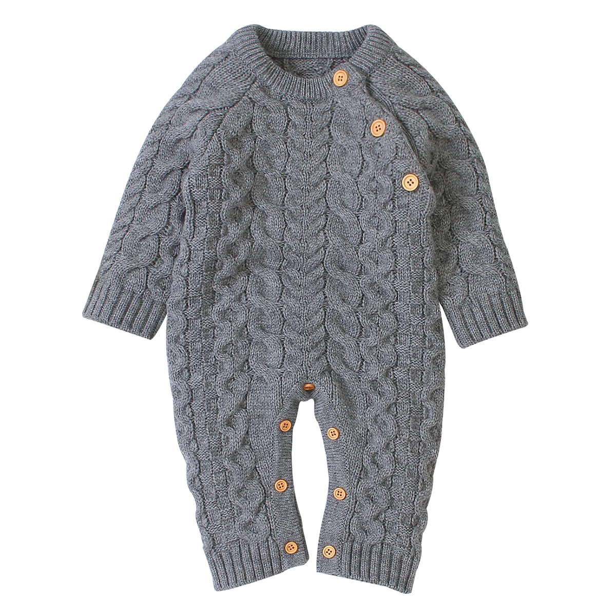 Для маленьких девочек Комбинезон вязаный для новорожденных одежда женщин